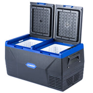 Kings 75L Portable Fridge & Freezer | Dual Zone | 12v/24v/240V | -18c to +10c | Internal Light