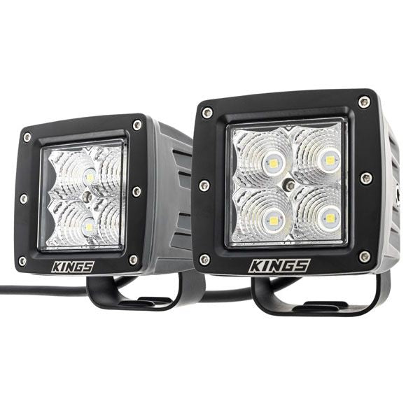 Kings 3” Work Lights (Pair) | Fitted with OSRAM LEDs | 2,510 lumens | IP68 Rated