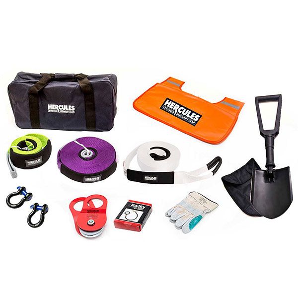 Hercules Essential Recovery Kit - 7-piece | Winch & Snatch Recoveries | Adventure Kings